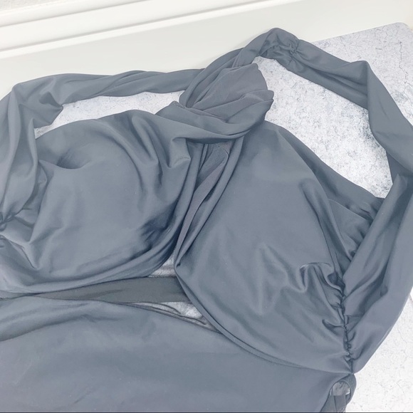 Swimsuits for All Hollywood Black Mesh One Piece Size 8, 12, 16 NWT - Picture 3 of 6